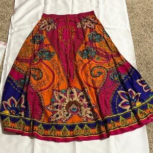 Vibrant Multicolor Bohemian Skirt